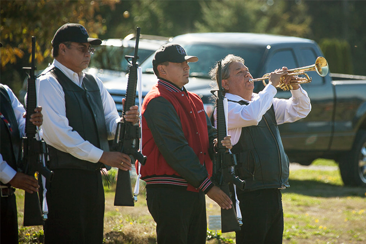Tulalip Veterans helps veterans with services and coordination of activities – photo of honor guard 4