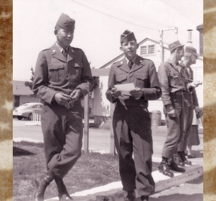 Tulalip Veteran Kenneth V. Williams on left