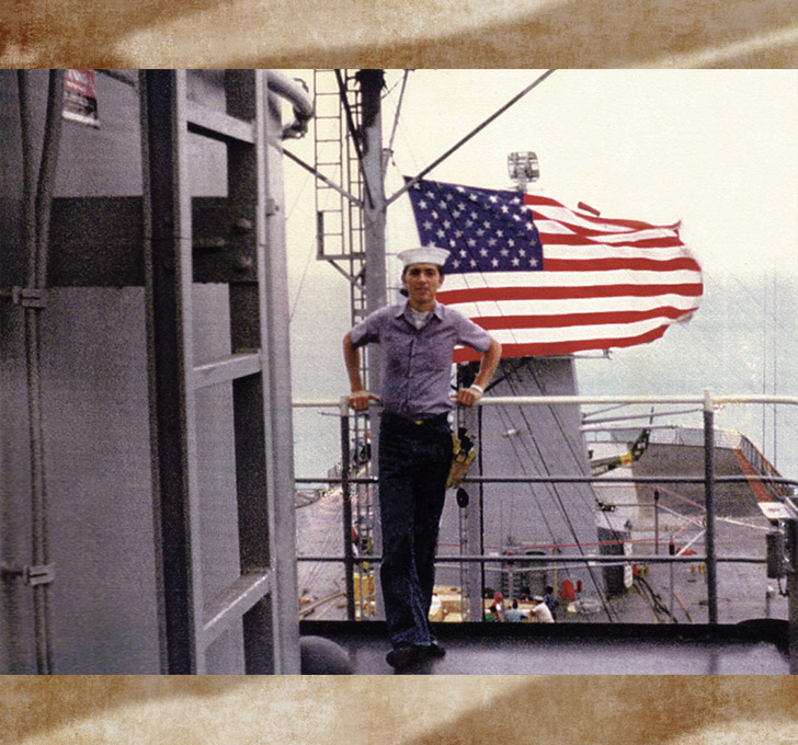 Tulalip Veteran Sherman Howard on ship