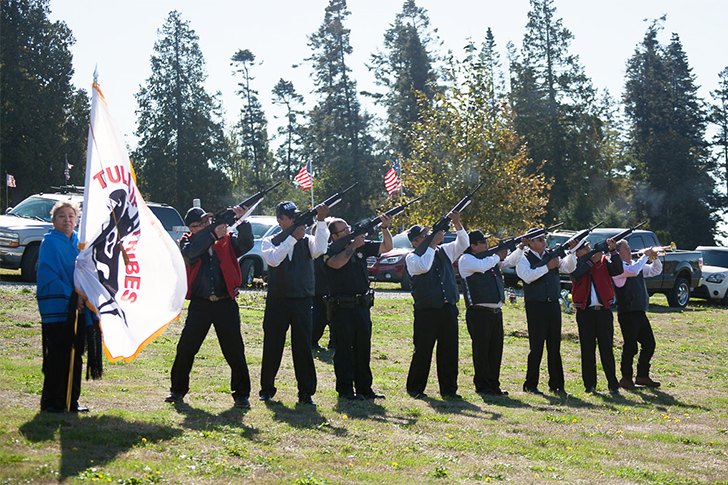 Tulalip Veterans helps veterans with services and coordination of activities – photo of honor guard 2