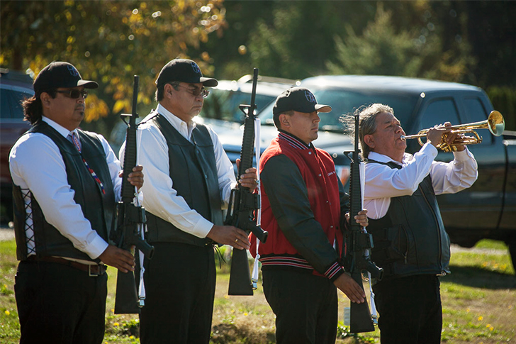 Tulalip Veterans helps veterans with services and coordination of activities – photo of honor guard 7